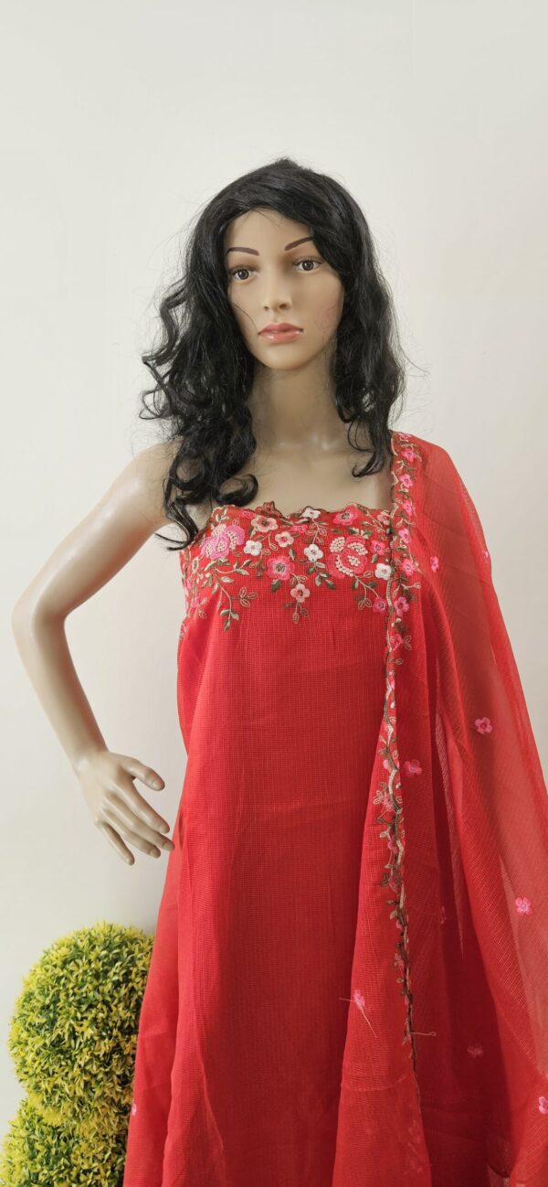Embroidered Kota Salwar