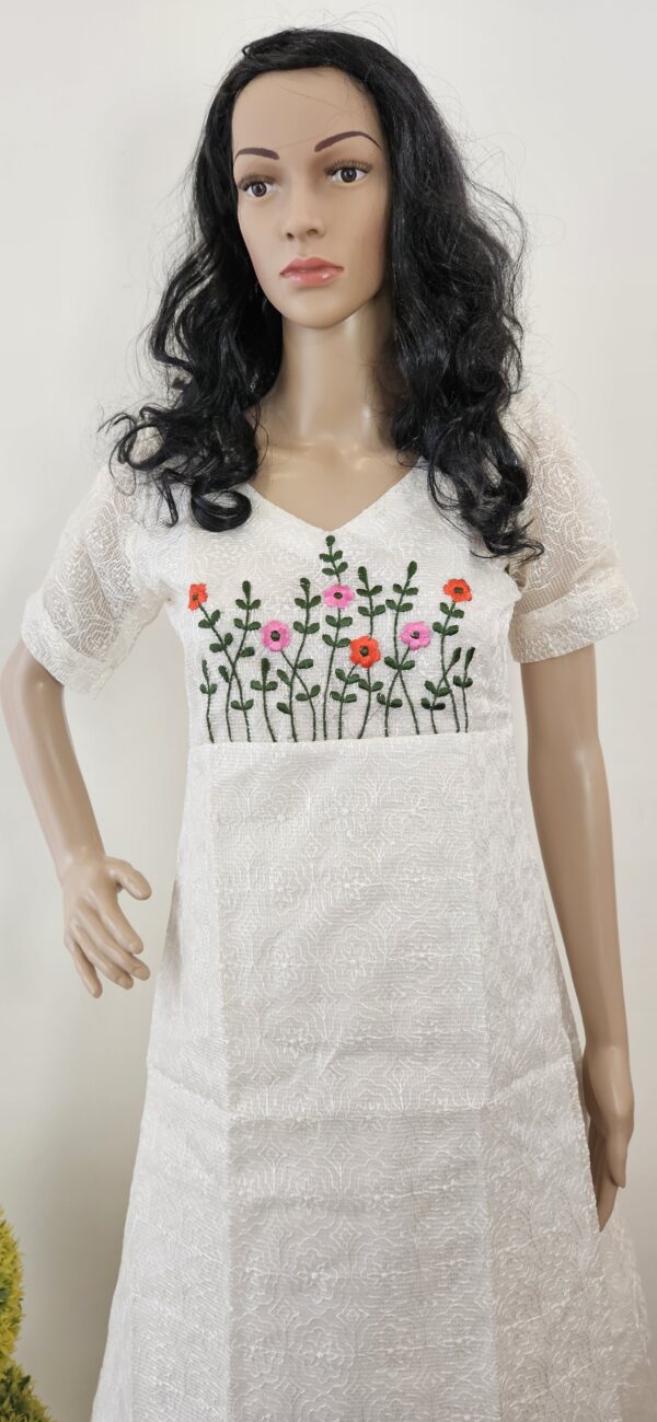 Shika - Kota kurti with phulkari work and embroidery
