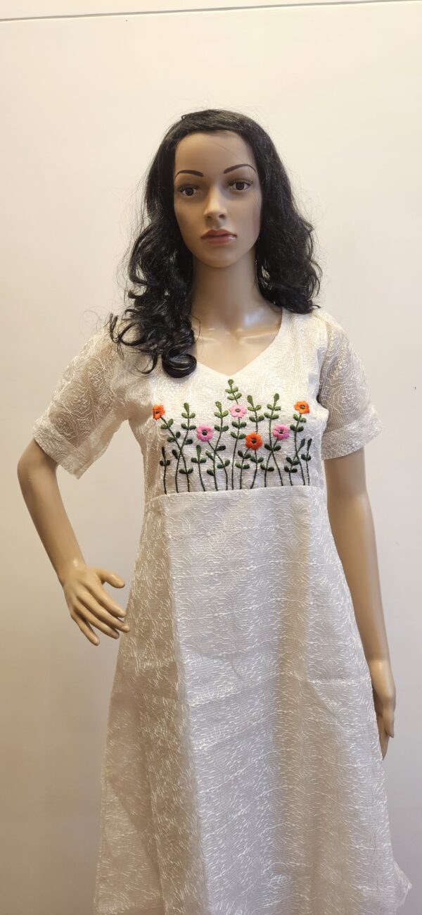 Shika - Kota kurti with phulkari work and embroidery