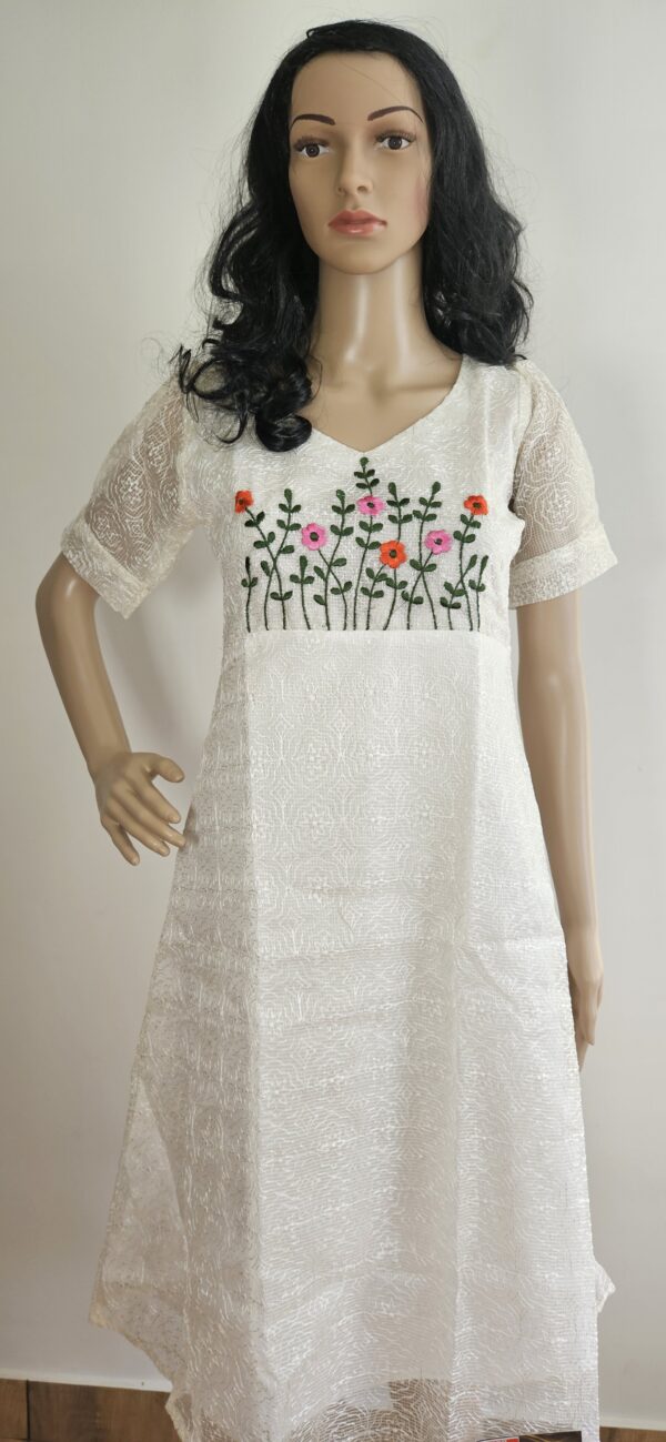 Shika - Kota kurti with phulkari work and embroidery
