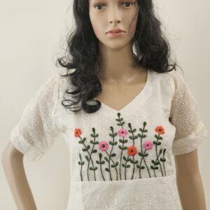 Shika - Kota kurti with phulkari work and embroidery