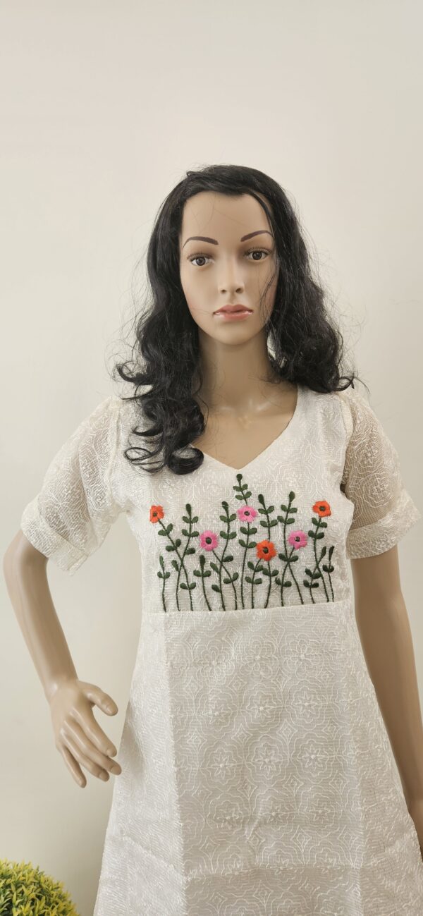 Shika - Kota kurti with phulkari work and embroidery