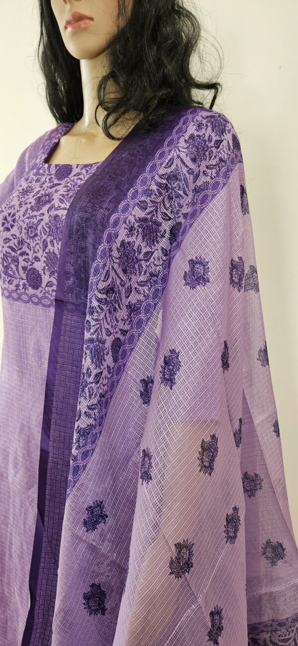 Floral design printed three piece set (stitched)