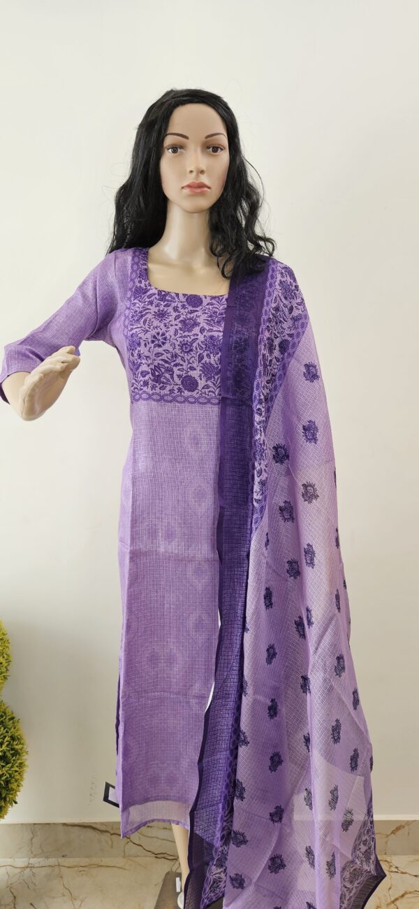 Floral design printed three piece set (stitched)