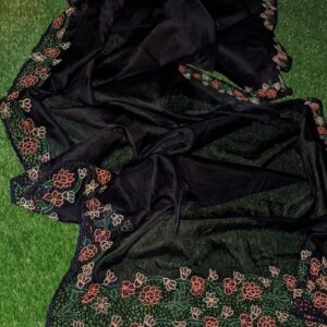 Silky Kota Full Border Cutwork Sarees - Design4 (Preorder)