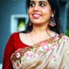 preorder: Blended Tussar saree with cross stitch and cutwork ( Available in 8 colors)
