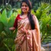preorder: Blended Tussar saree with cross stitch and cutwork ( Available in 8 colors)