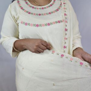20251111_222638 Embroidered three piece set (stitched) in Vichitra silk