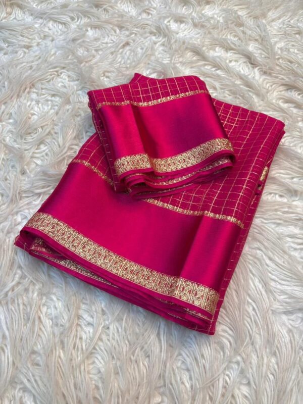 2026/05/1001031278-1.jpg Rani pink checks viscous georgette