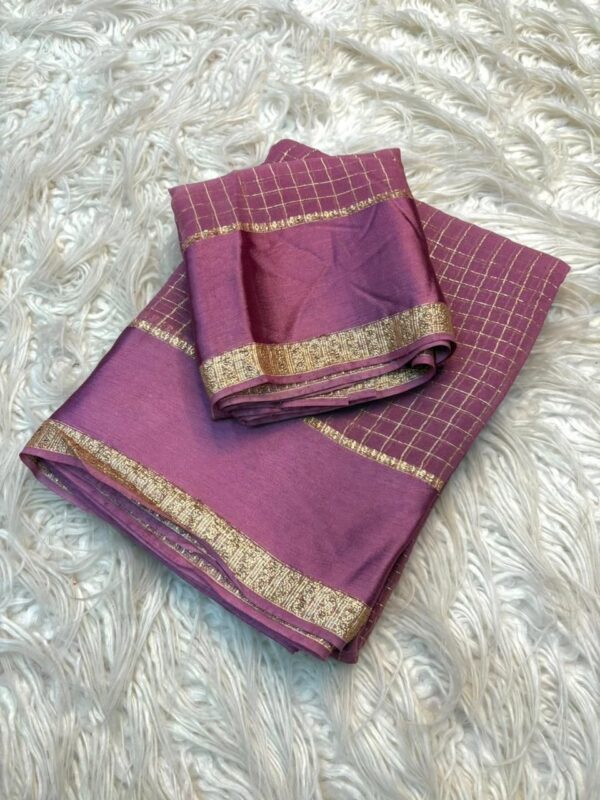 2026/05/1001031303.jpg onion pink checks viscous georgette saree