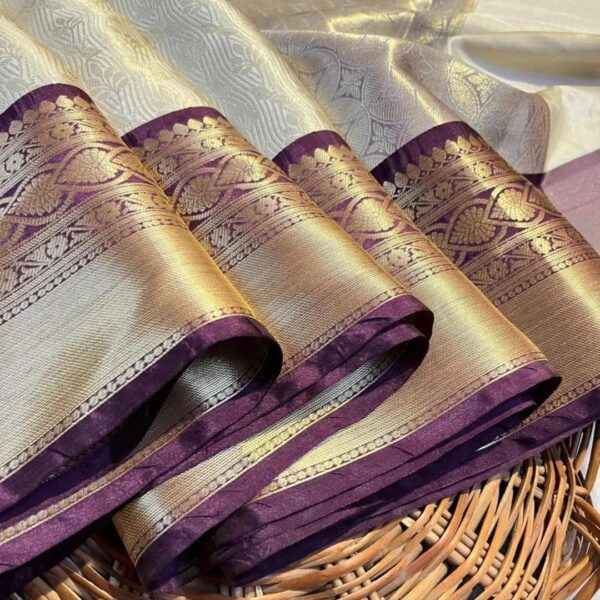 lanya- Banarasi tissue silk saree