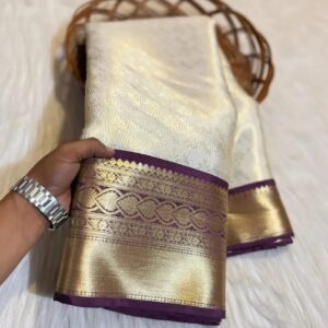 lanya- Banarasi tissue silk saree