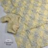 Swasti 002- yellow Chandi silk Organza Saree with Embroidery