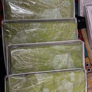 2026/09/1001640342.jpg Srina-001- green soft Organza Saree with turkish style Embroidery