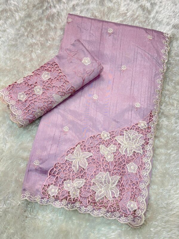 2026/10/1000791301-scaled.jpg Queen 003 - Blended tussar with corner cutwork and embroidery