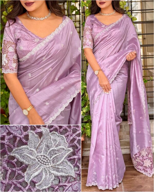 2026/10/1000791308-scaled.jpg Queen 003 - Blended tussar with corner cutwork and embroidery