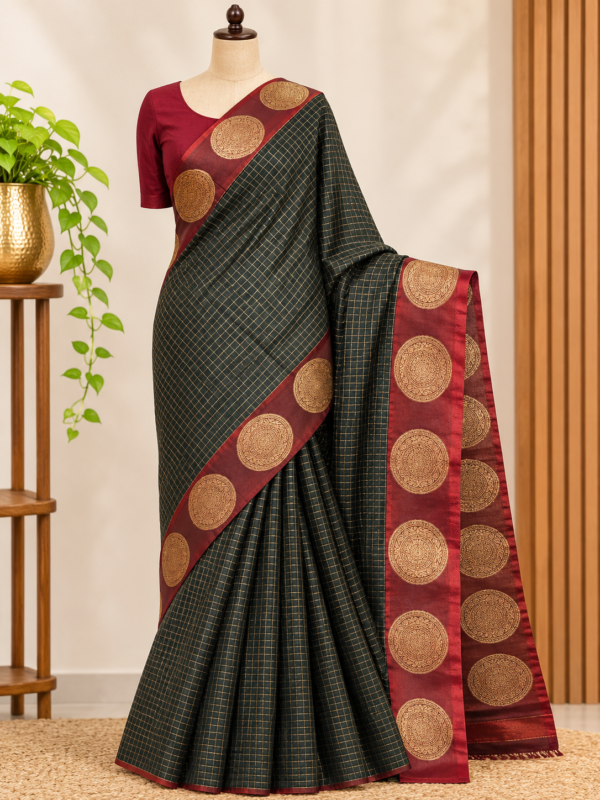 gouri - 002 semi silk brocade saree
