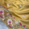 Elly 004- korean tussar saree embroidery and cutwork